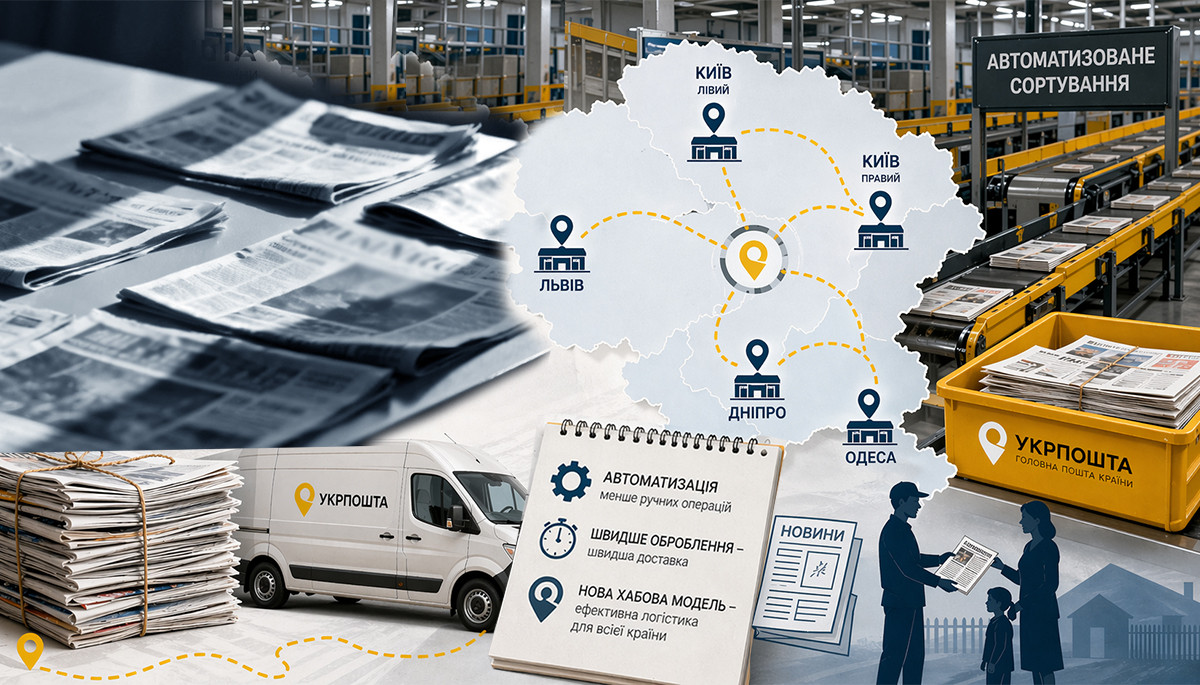 «Укрпошта» переходить на нову модель сортування друкованих медіа. Що змінюється …