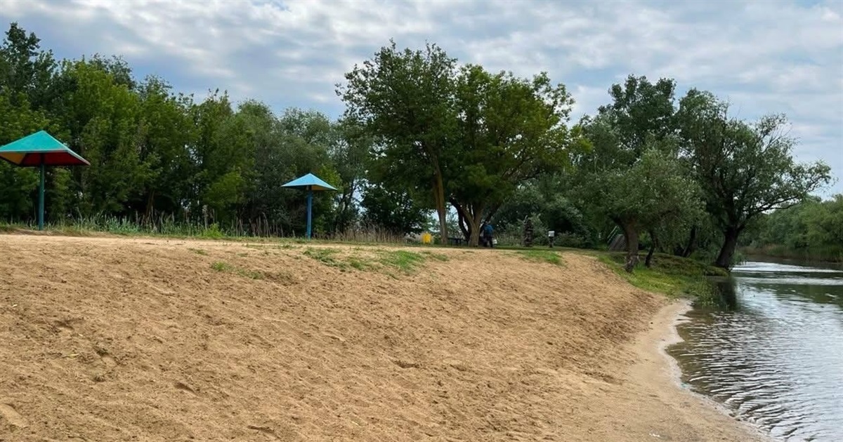У Біляївці облаштовують «Дитячий пляж» до початку купального сезону