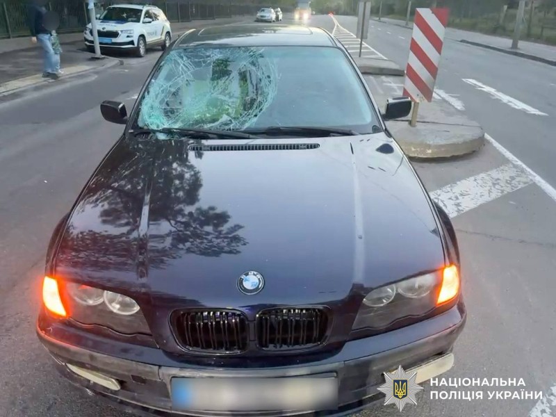 У Вінниці під колесами BMW травмувався велосипедист