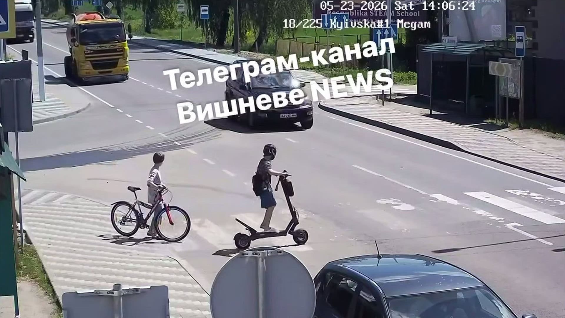 У Гатному збили дитину на самокаті: виїхав на зустрічну