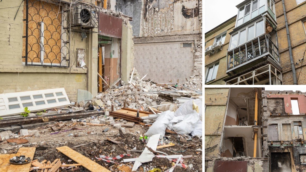 У Дніпрі відбудують будинок на Старокозацькій, в який влучив ворожий …