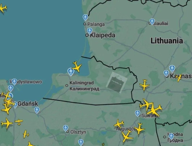 У Калінінграді через загрозу для польотів зупинили роботу аеропорту