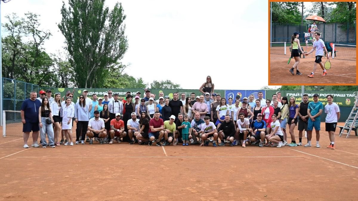 У Кам’янському реконструювали відкриті тенісні майданчики на території СК «Прометей»