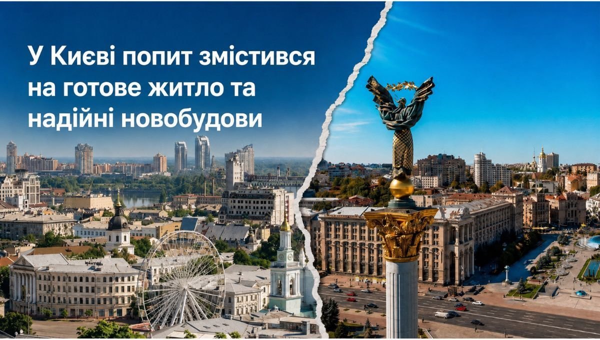 У Києві квартири дорожчають, тому покупці все частіше обирають готове …