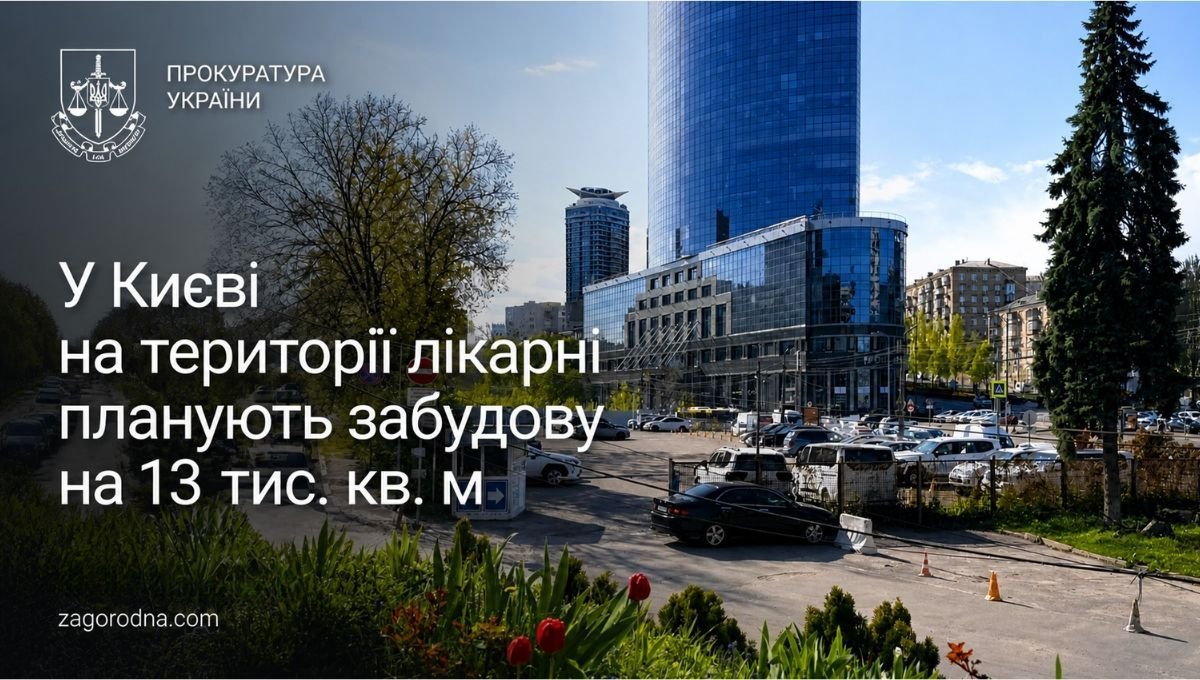 У Києві на території лікарні планують забудову на 13 тис. …