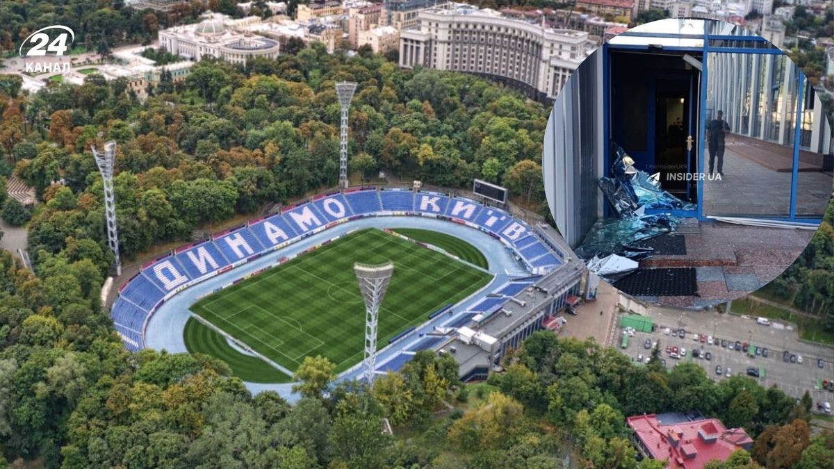 У Києві через російський обстріл постраждав стадіон "Динамо"