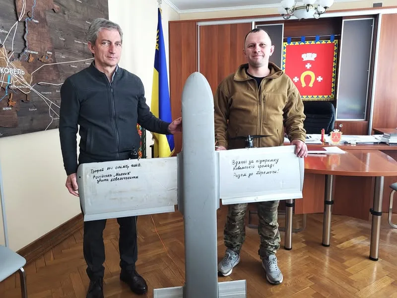 У Ковелі додали до музею ворожий безпілотник з фронту