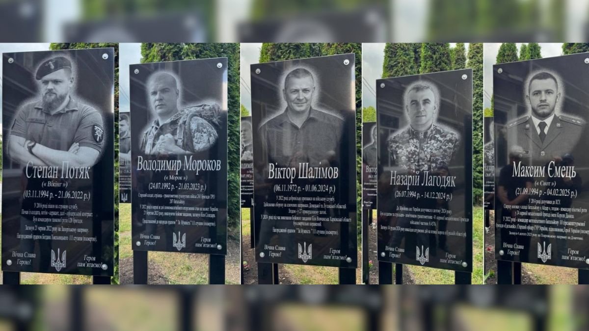 У Косові відкрили пам’ятні дошки п’ятьом полеглим захисникам України