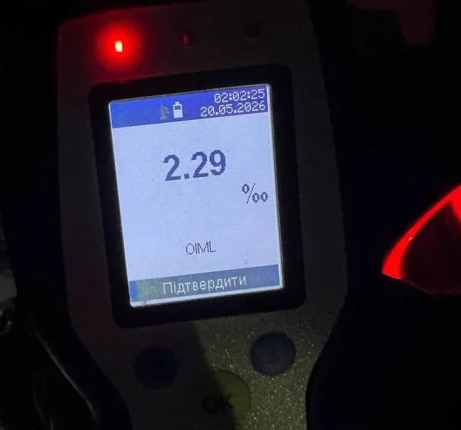 У Кременчуці зупинили нетверезого водія, який порушував правила дорожнього руху