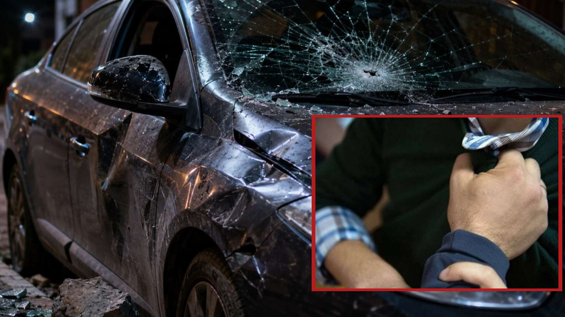 У Кривому Розі п'яний розтрощив чуже авто та побив власника: …