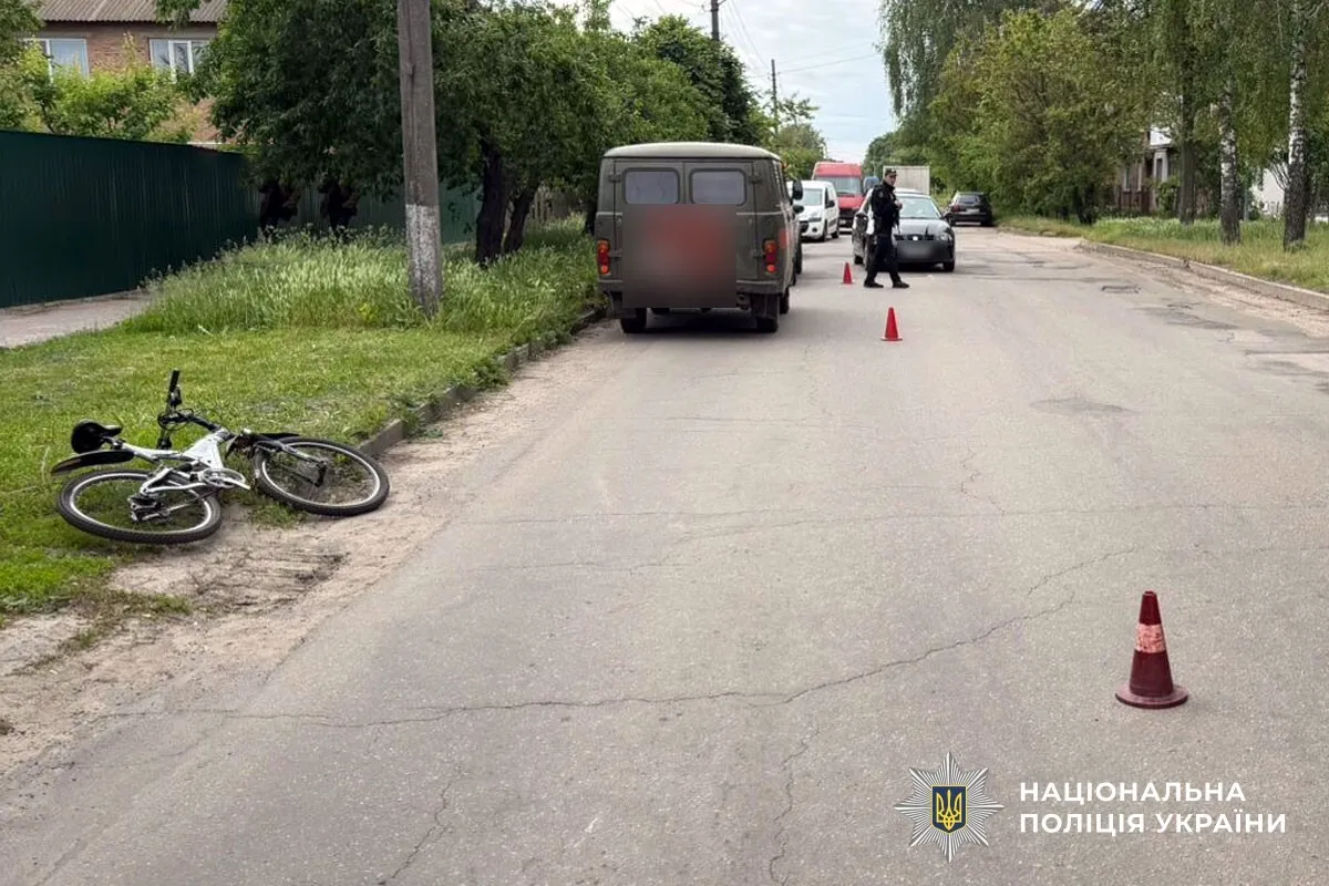 У Лубнах автівка збила велосипедиста: 68-річний чоловік отримав травми