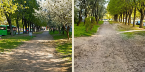 У Луцьку в мікрорайоні ЛПЗ просять відремонтували 100-метрову пішохідну доріжку …