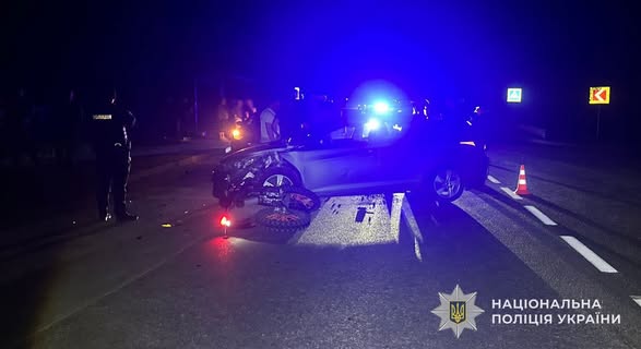 У Львівському районі внаслідок зіткнення з автомобілем травмований мотоцикліст