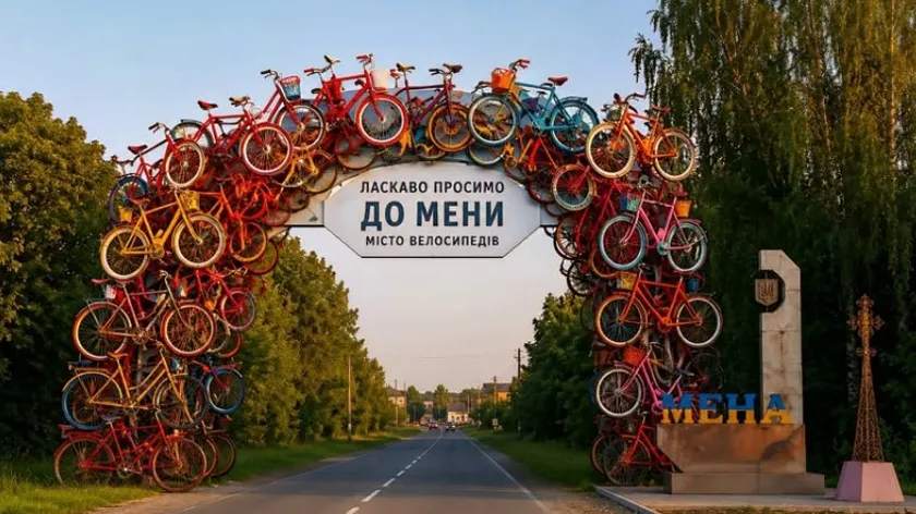 У Мені збирають вживані велосипеди для створення в’їзної інсталяції