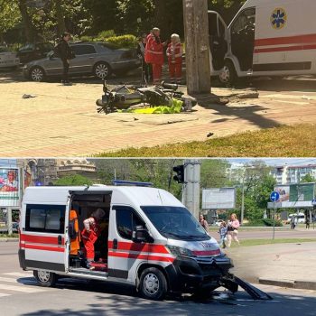 У Миколаєві швидка зіткнулася з мотоциклом: 16-річного водія госпіталізували