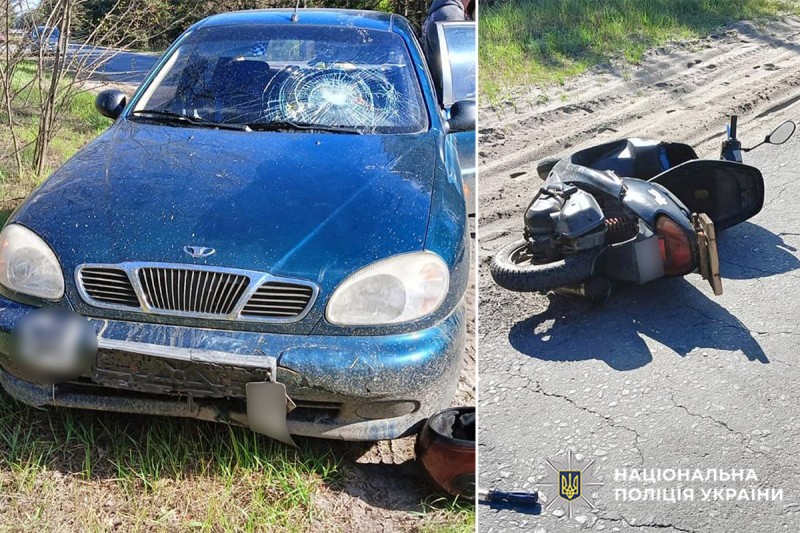 У Славуті п’яний водій автівки наїхав на скутер із двома …