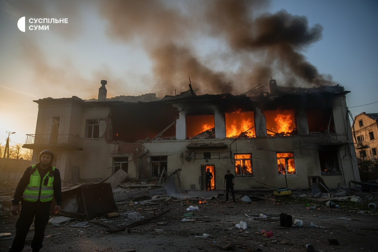 У Сумах російський дрон убив охоронницю дитсадка