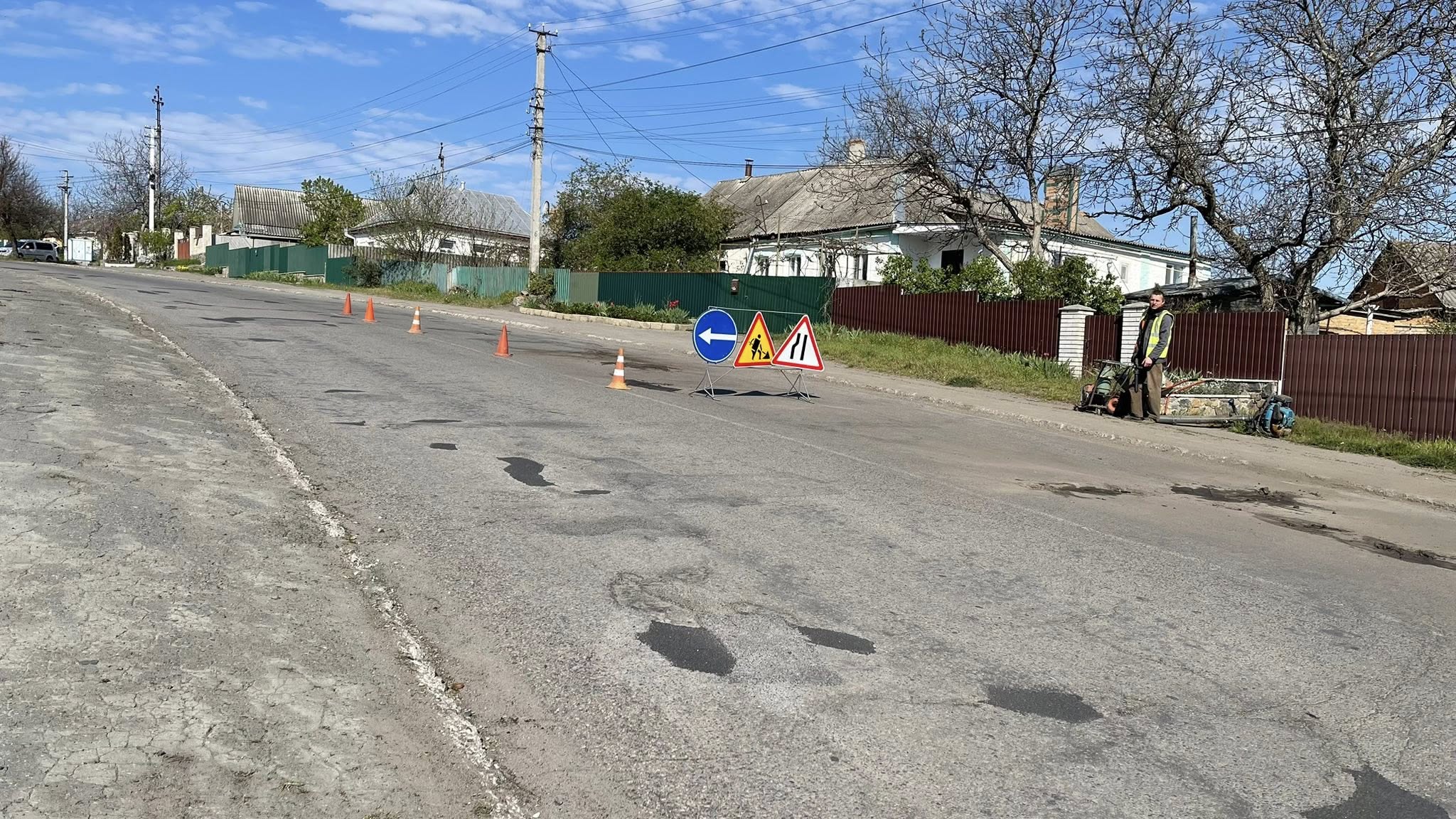 У Тальному ремонтують дороги: аварійні роботи тривають на вулиці Соборній