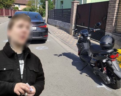 У Тернополі водій електровелосипеда з ознаками сп’яніння врізався у Lexus