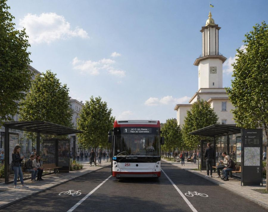 У Франківську обговорюють відкриття нових маршрутів громадського транспорту через Ратушу