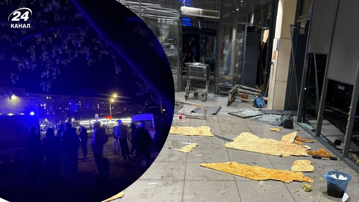 У Харкові біля супермаркету вибухнув автомобіль: є постраждалий