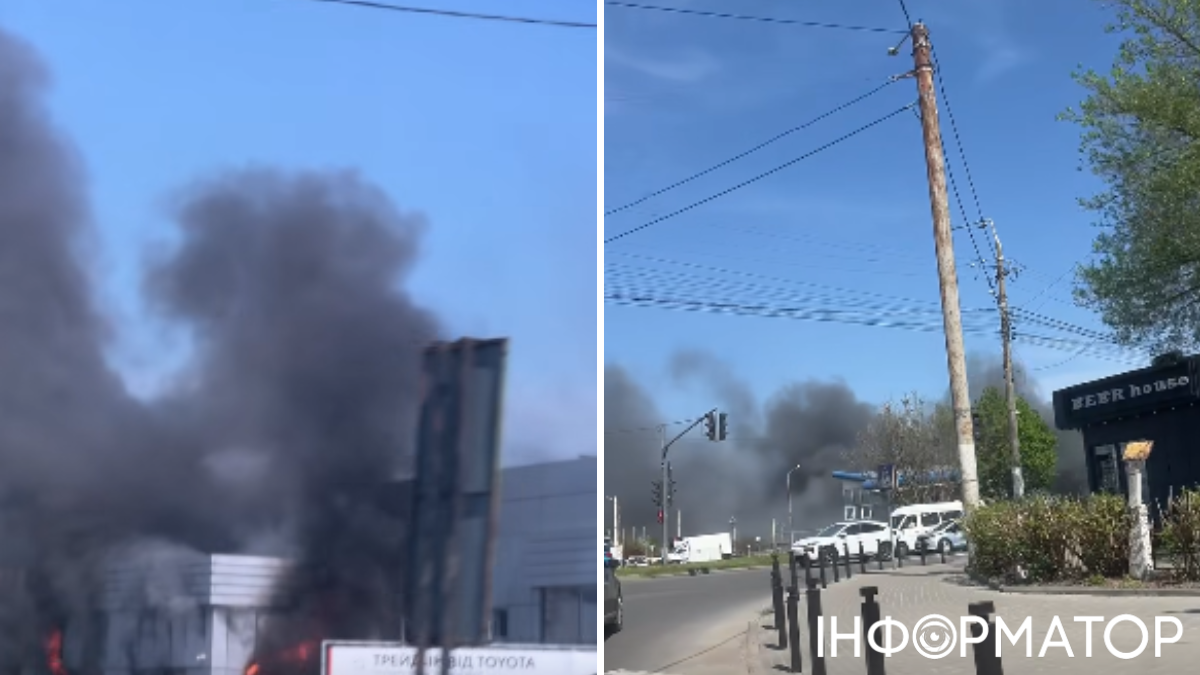 У Хмельницькому згорів автосалон Toyota: постраждали п'ятеро людей