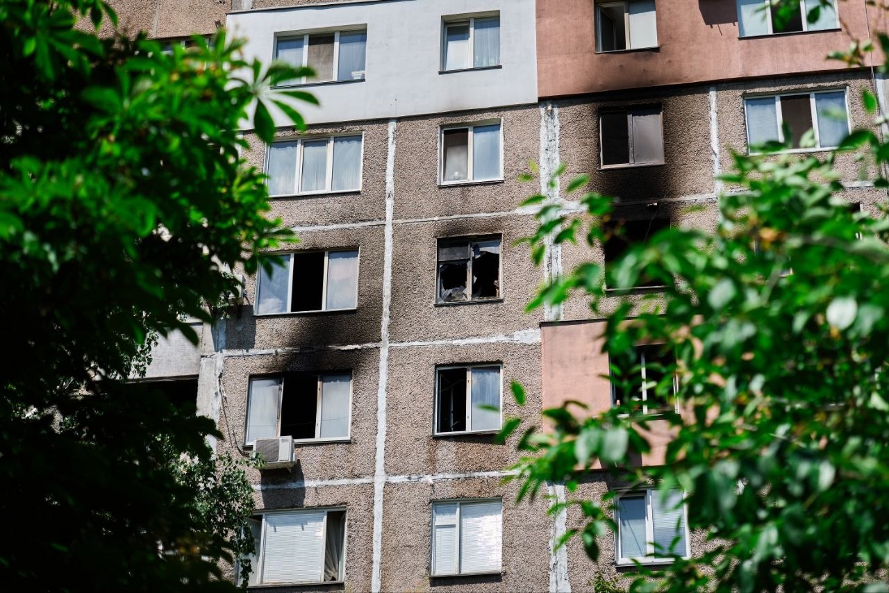 У Черкасах через російський дрон вигоріло 10 квартир