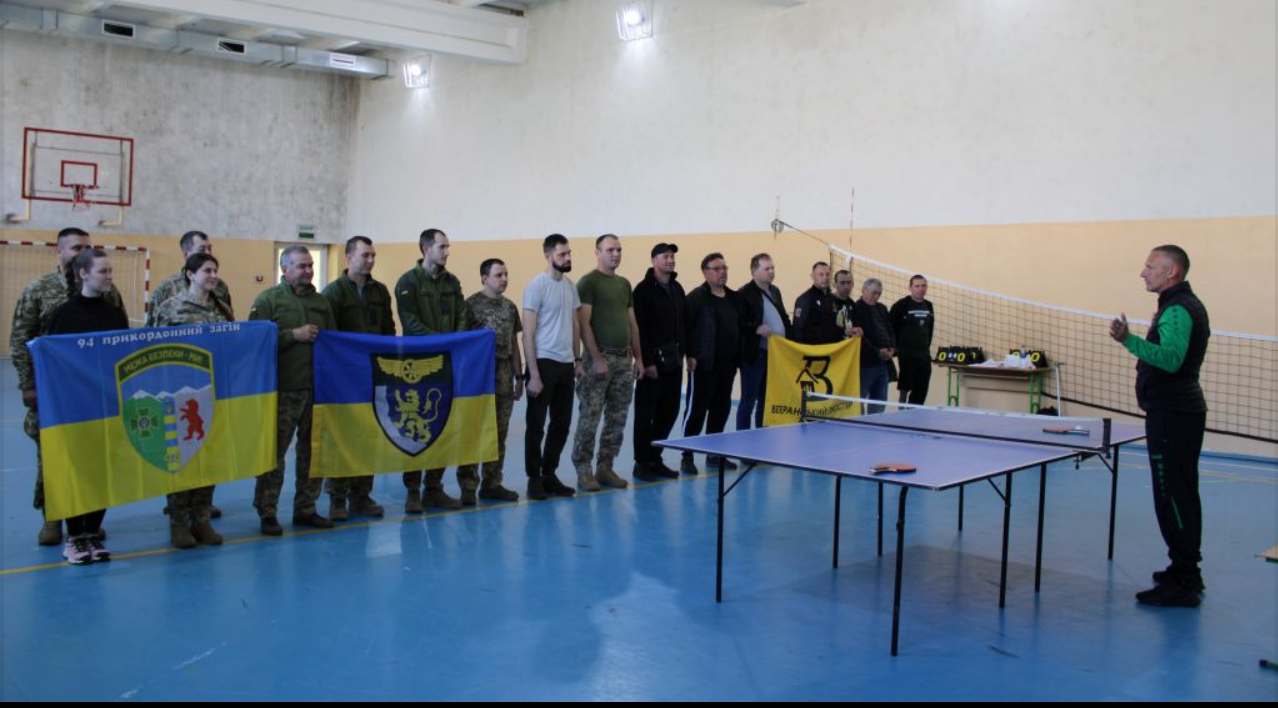У Чопі відбувся турнір з настільного тенісу серед військових