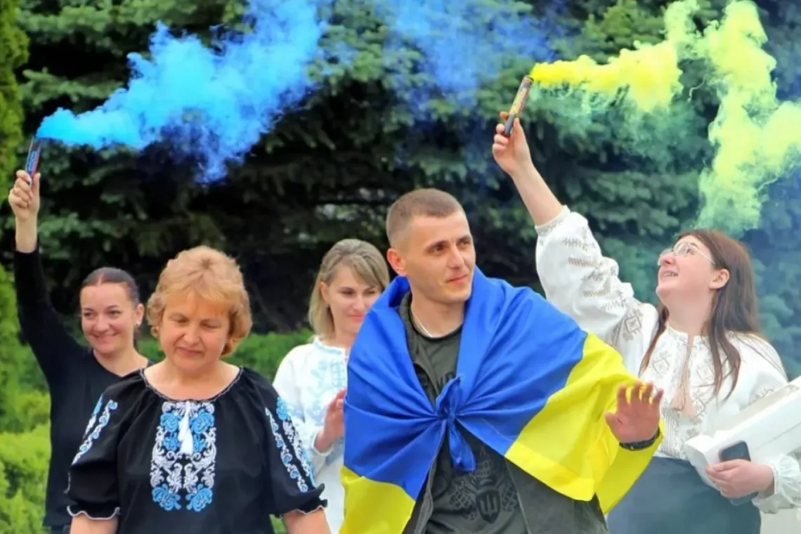У Шумську зустріли звільненого з полону Андрія Кузьмича