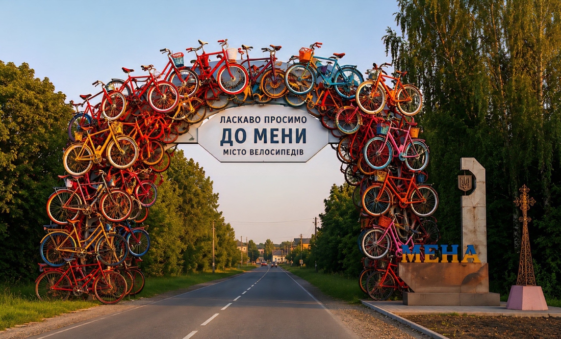 У місті на Чернігівщині збирають 300 велосипедів - на інсталяцію