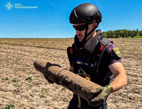 У селах на Тернопільщині виявили чотири вибухових снаряди (фото)