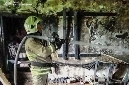 У селі Житомирської області горів будинок, із задимленої оселі односельці …