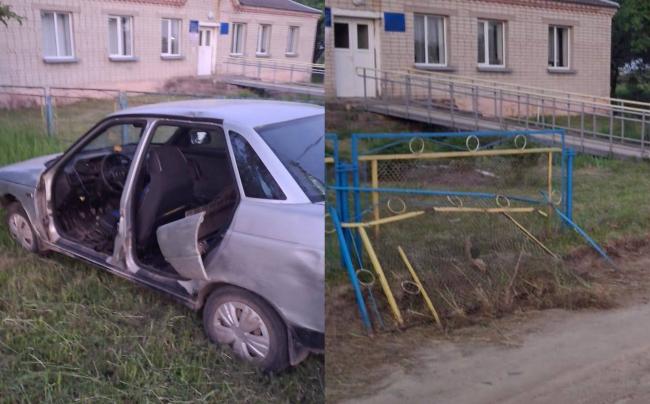 У селі на Рівненщині п`яний водій зніс паркан