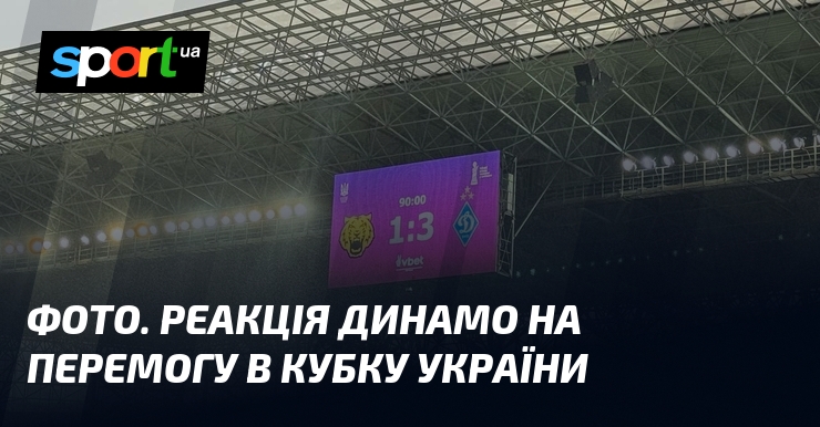 ФОТО. Реакція Динамо на перемогу в Кубку України