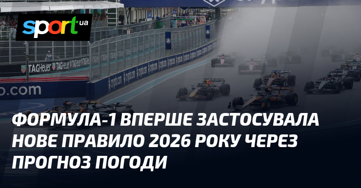 Формула-1 вперше застосувала нове правило 2026 року через прогноз погоди