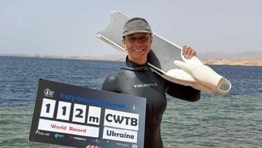 Харківська фридайверка Жаркова встановила два світові рекорди в Єгипті
