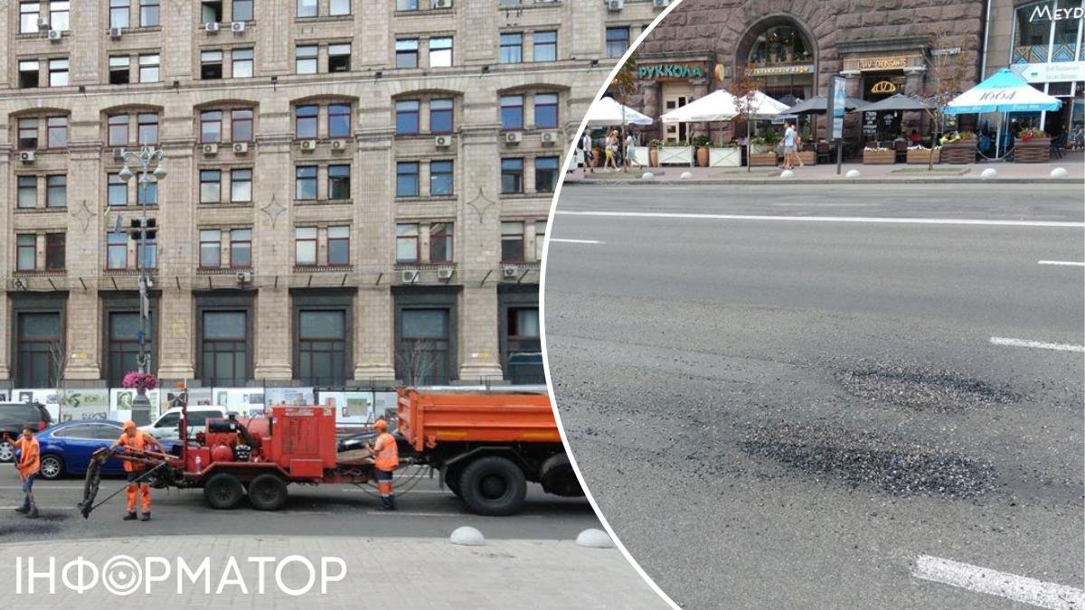 Хрещатик частково перекриють через ремонт асфальту, але це ненадовго