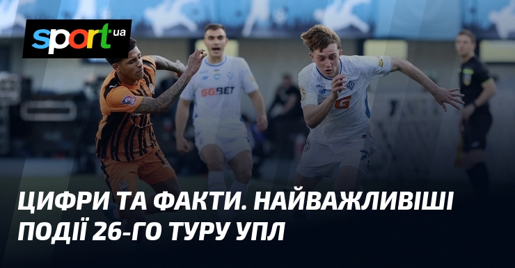 Цифри та факти. Найважливіші події 26-го туру УПЛ