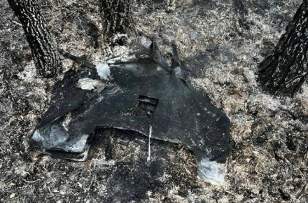 Через падіння уламків шахеда у лісі на півночі Житомирської області …