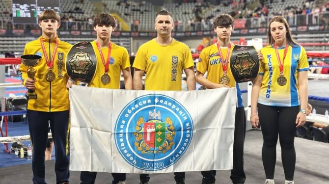 Четверо спортсменів з Буковини стали чемпіонами Кубка Європи з кікбоксингу