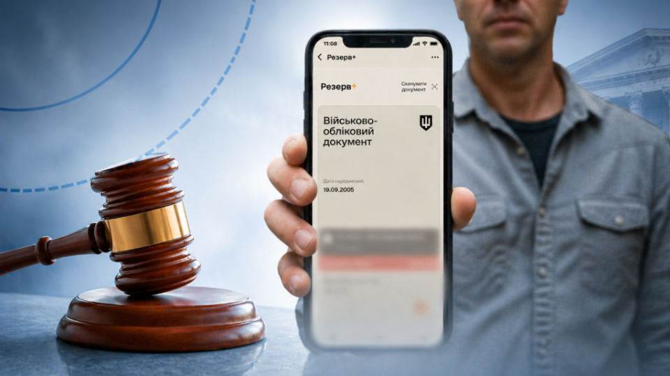 Чоловік, який проживає в Німеччині, оскаржив дані в Резерв+ про …