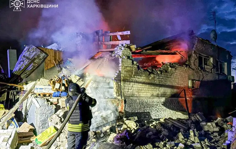 "Шахеди" атакували місто в Харківській області: троє поранених