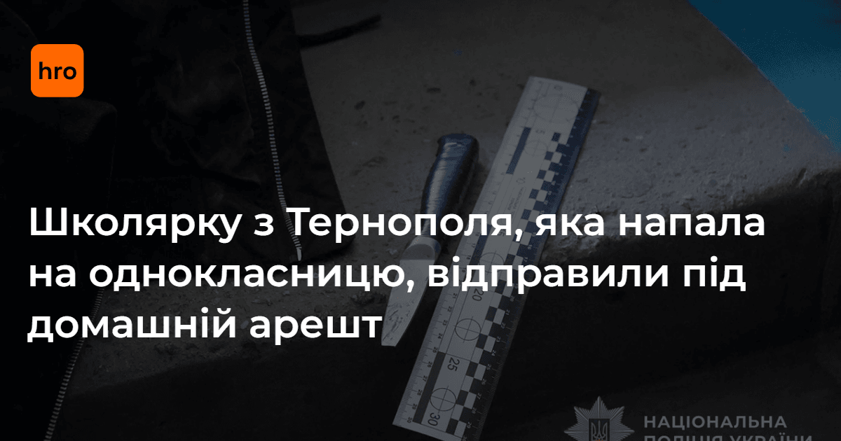 Школярку з Тернополя, яка напала на однокласницю, відправили під домашній …