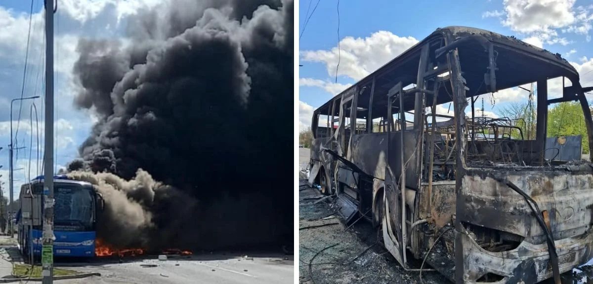 Що відомо про автобус, знищений ворожим безпілотником під Дніпром