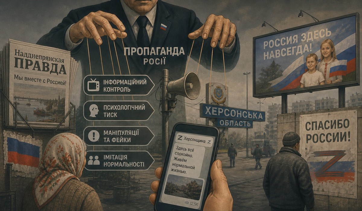 Як працює російська пропаганда на ТОТ Херсонщини: розповідаємо про основні …