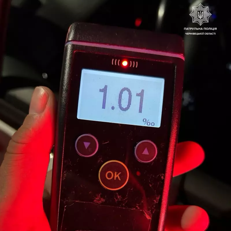 1,01 проміле: у центрі Чернівців зупинили водія у стані сп’яніння
