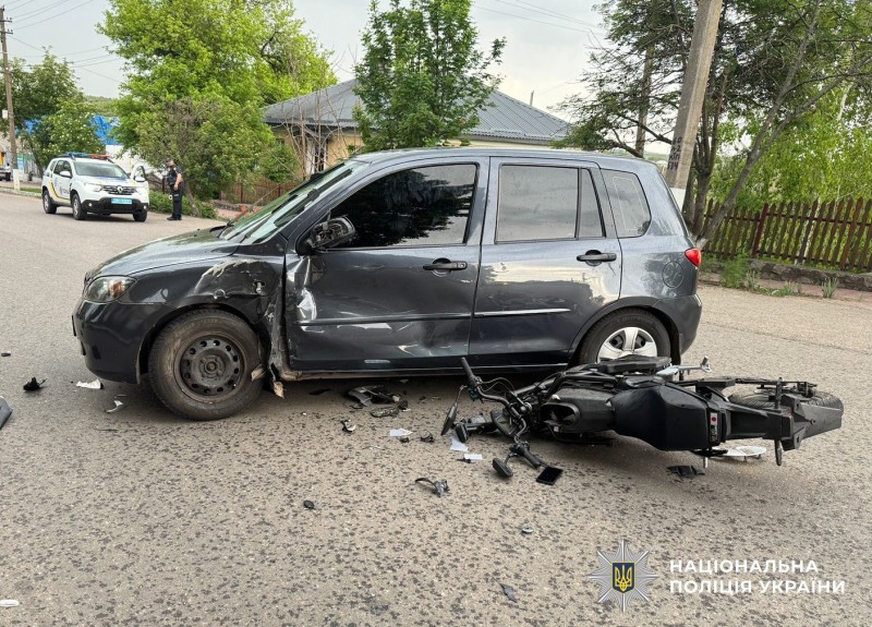 14-річний водій електроскутера потрапив у ДТП в Новоукраїнському районі