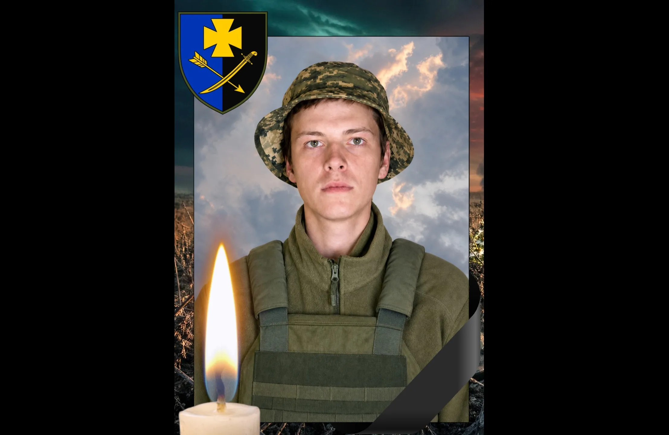 20-річний воїн з Полтавщини повертається додому на щиті