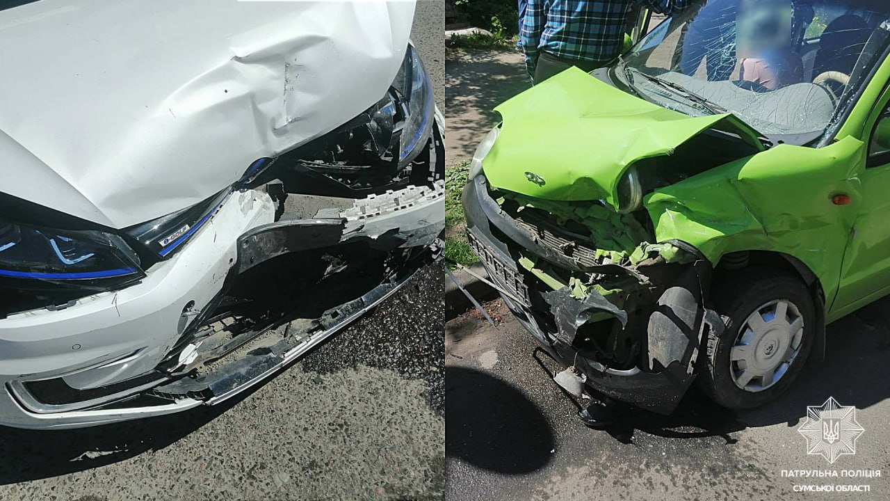 У Сумах водійка електромобілю влаштувала ДТП з потерпілими