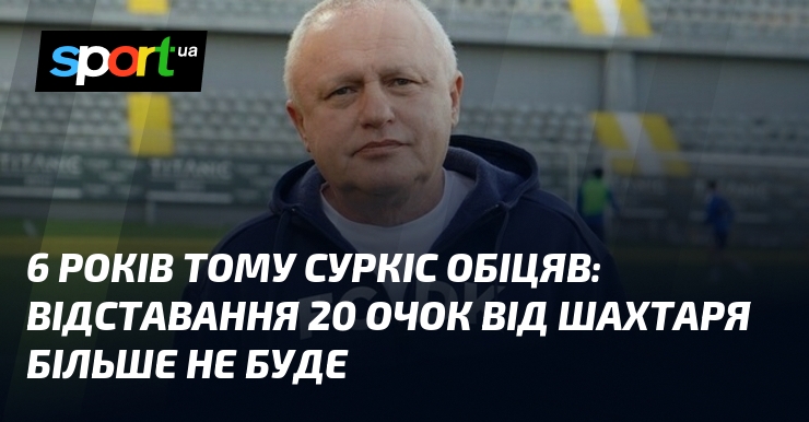 6 років тому Суркіс обіцяв: відставання 20 очок від Шахтаря …